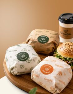printed greaseproof paper