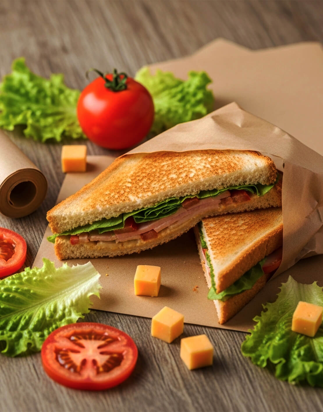 custom sandwich wrap paper