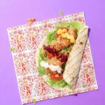 printed taco warping paper