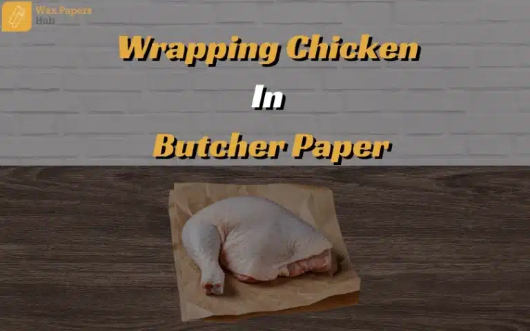 wrapping chicken in butcher paper