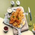 printed fish and chip paper