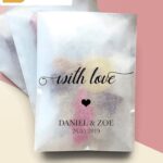personalized glassine paper