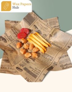 custom fry paper for food
