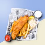 custom fish and chip wrapping paper