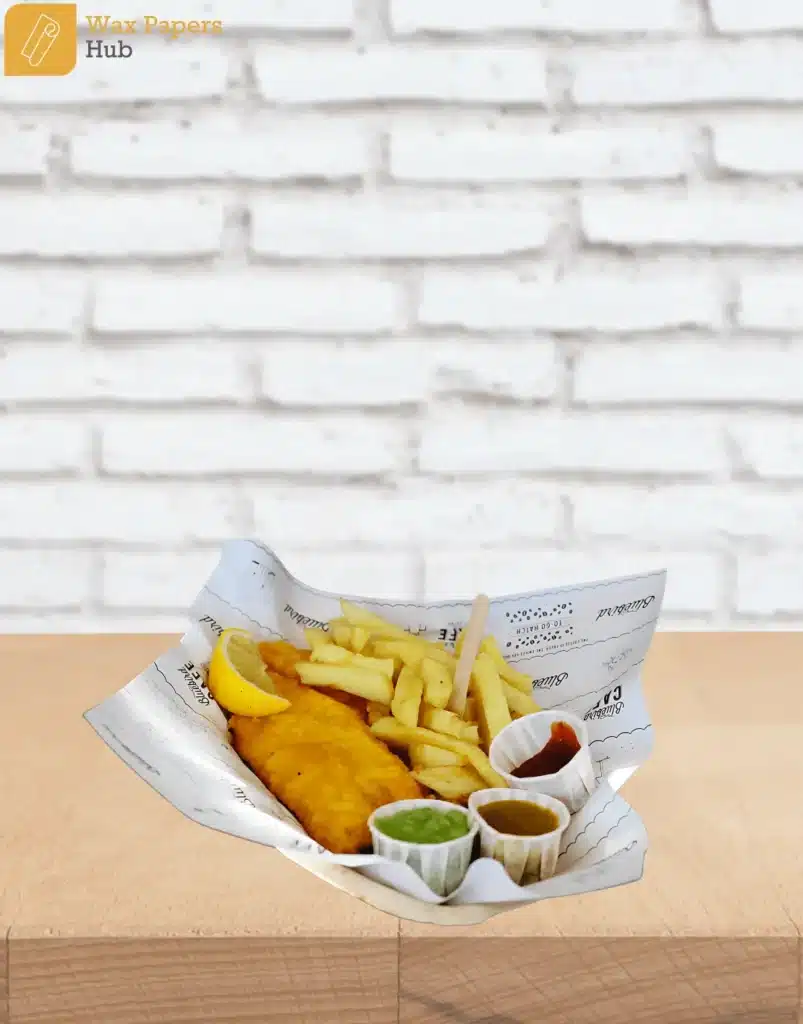 custom fish and chip paper