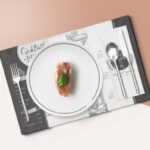 custom printed paper placemats with logo