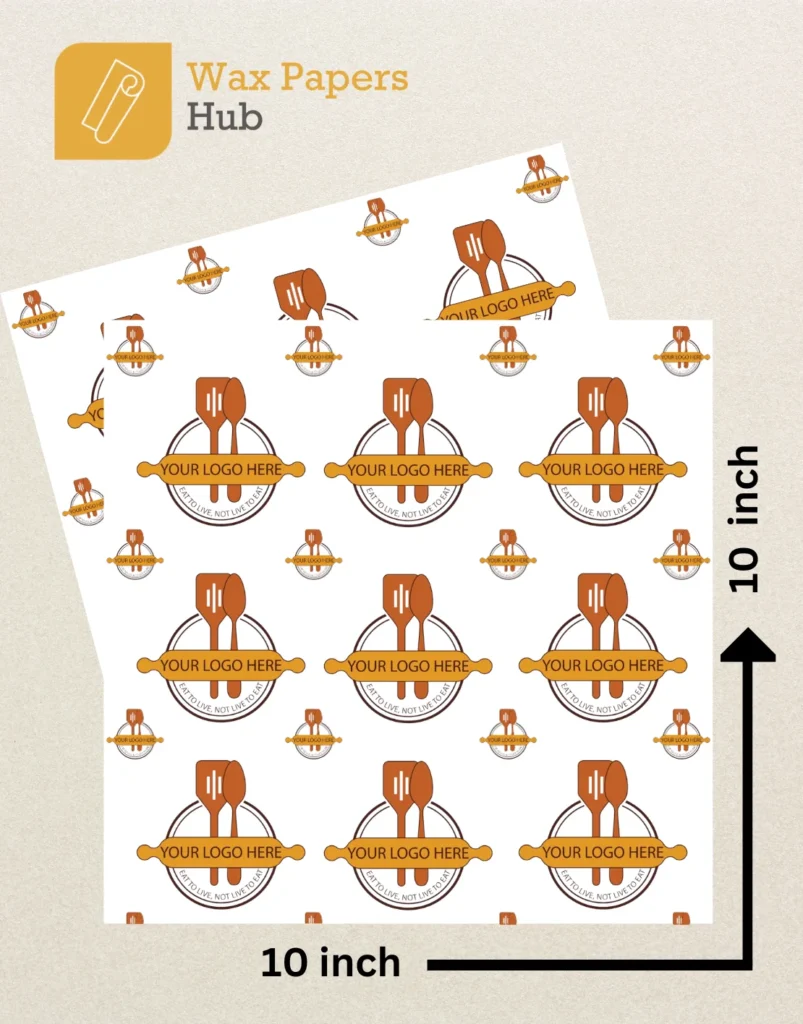 10x10 food paper
