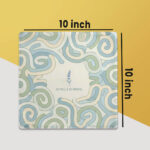 10x10 inch size paper placemats