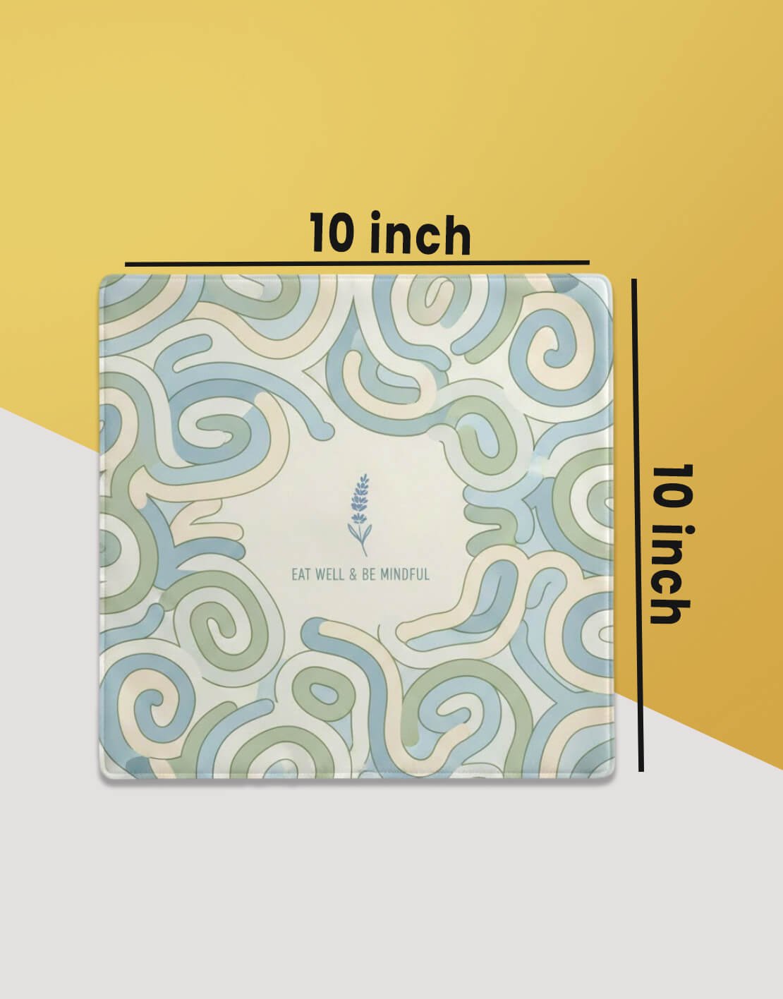 10x10 inch size paper placemats