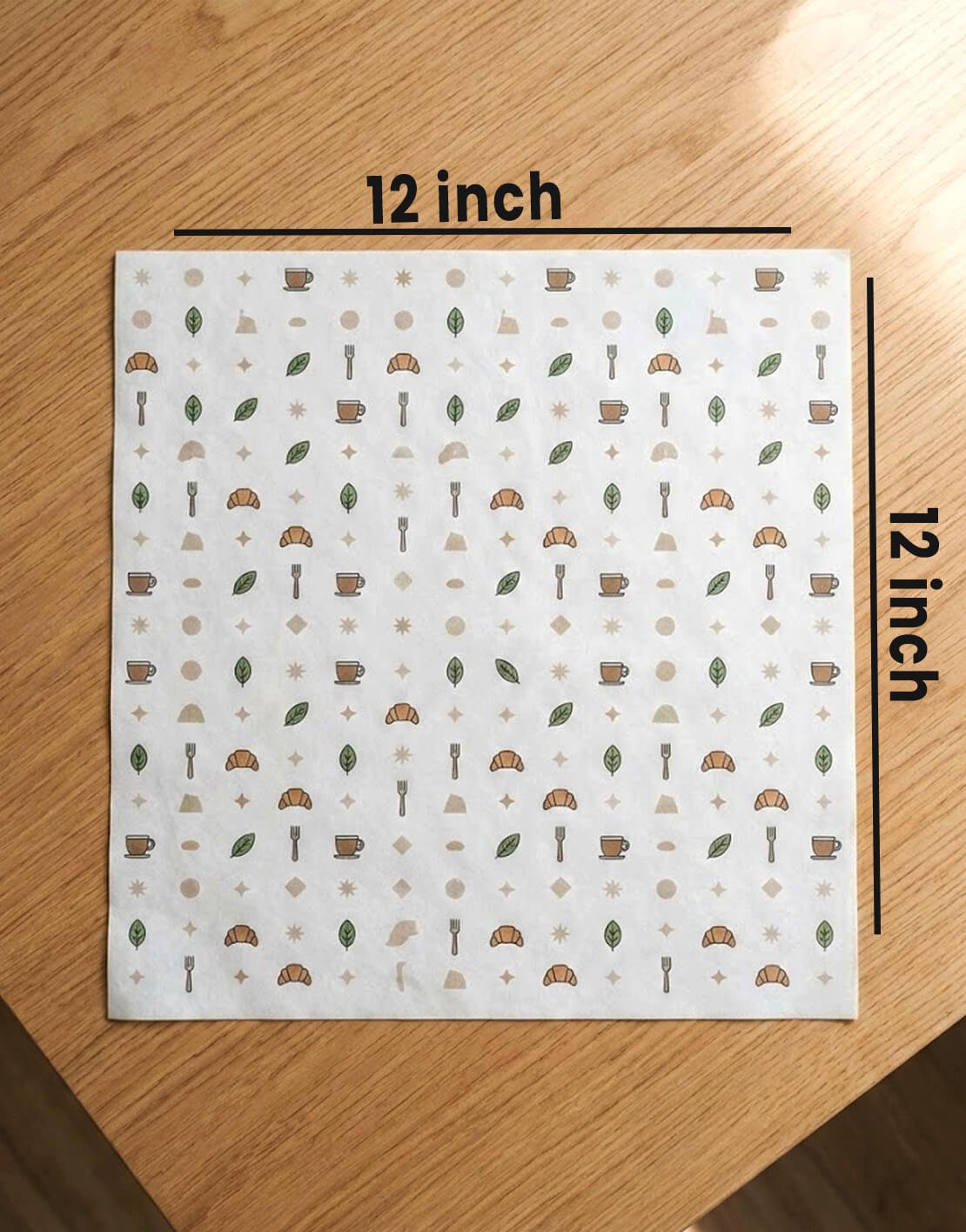 12X12 inch size tissue paper