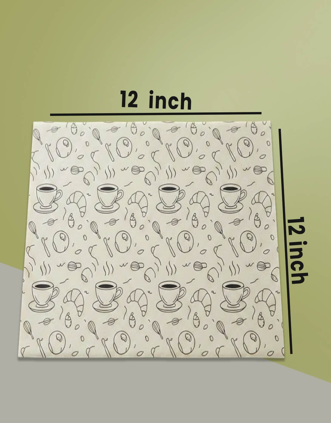 12X12 inch tissue paper