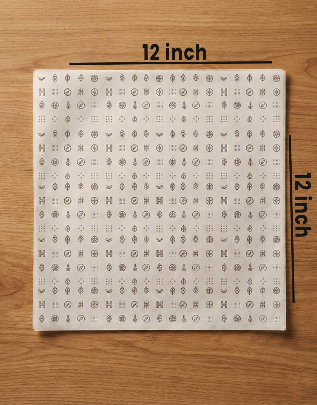 12X12 size inch tissue paper