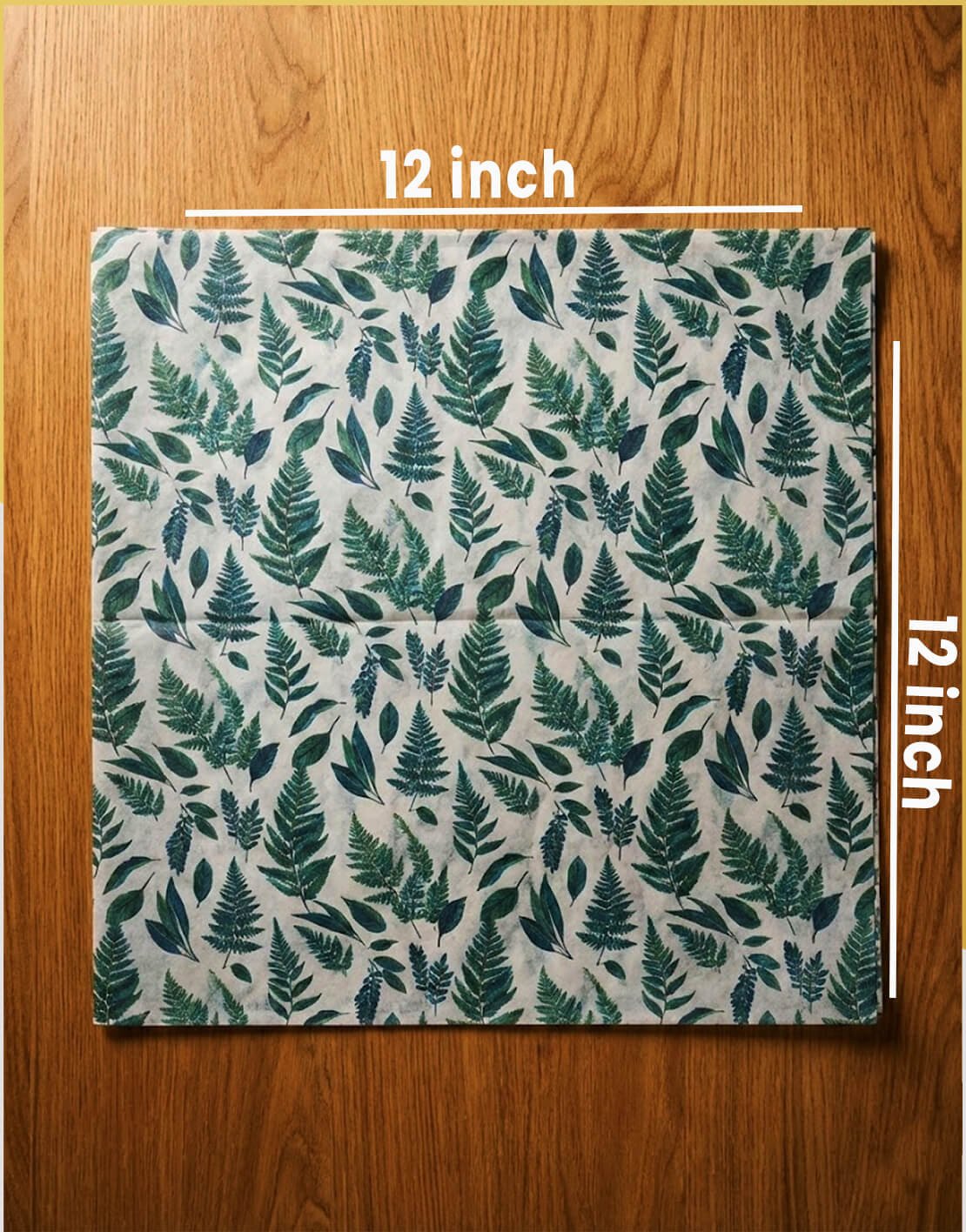 12X12 tissue paper inch size