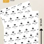 12x12 custom food paper