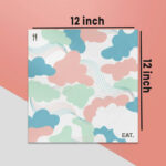 12x12 size paper placemats