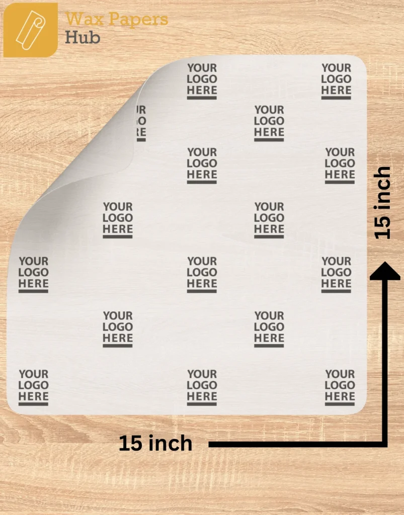 15x15 glassine paper