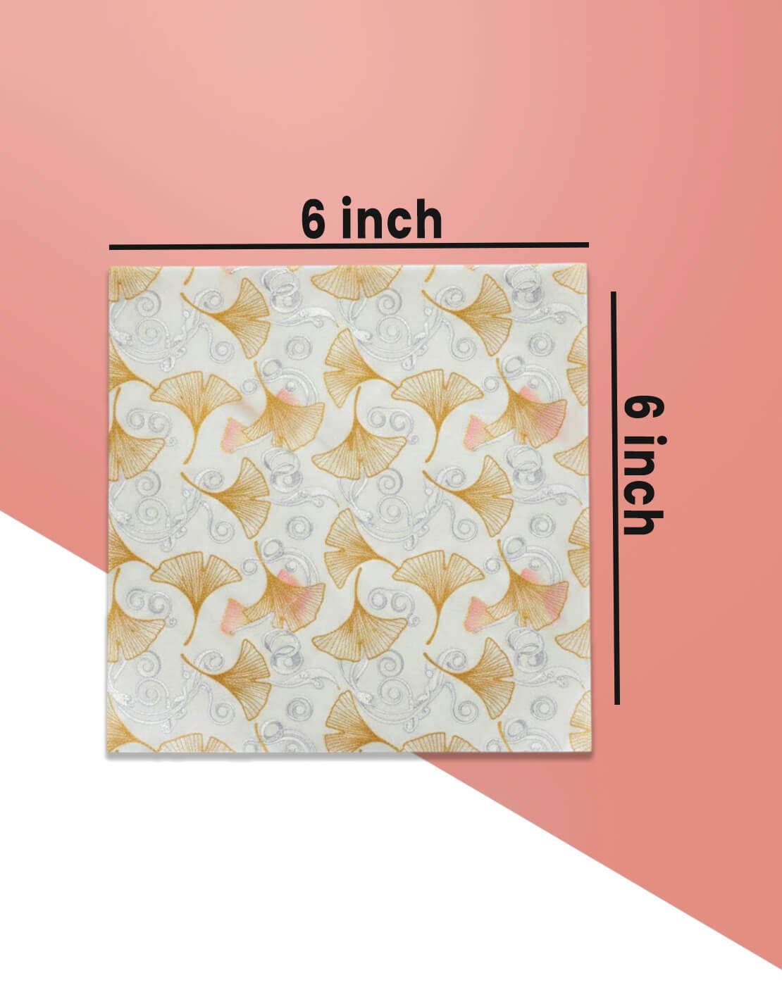 6X6 size tissue paper