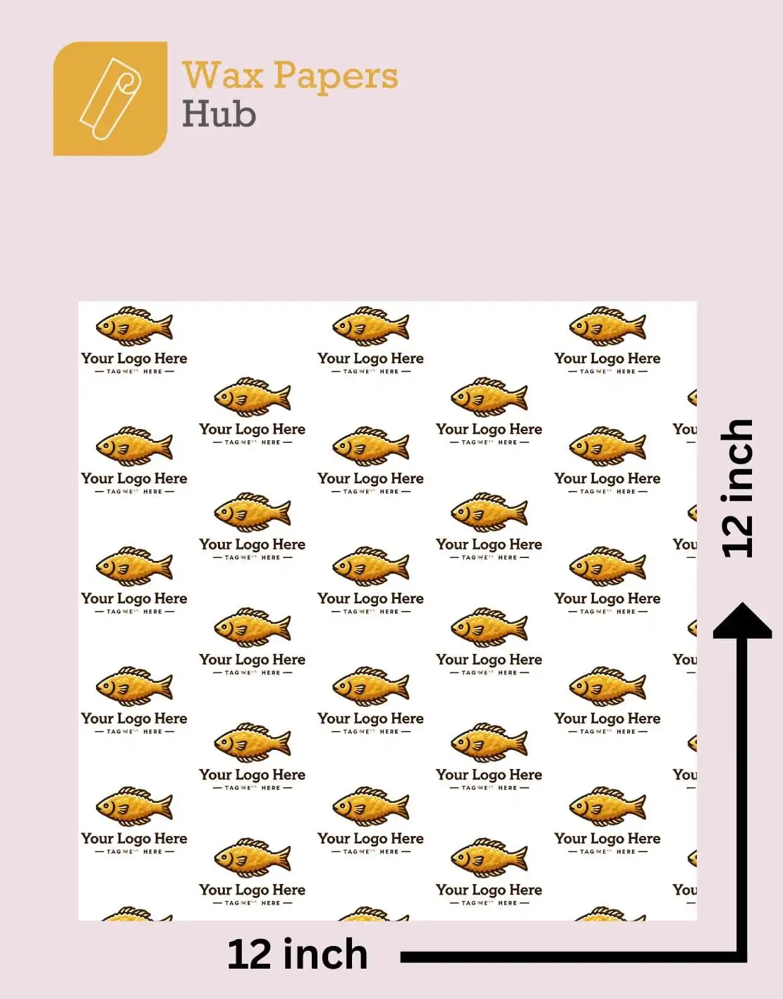 12×12 Fish and Chip Paper