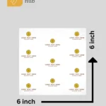 6x6 custom freezer paper
