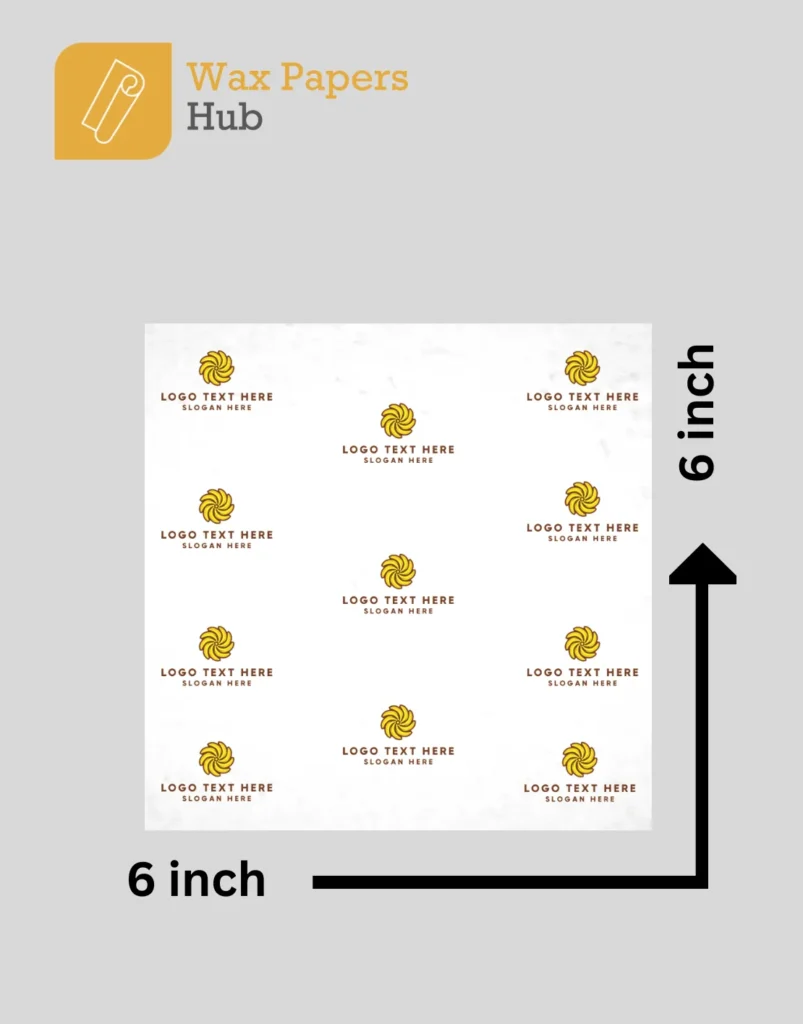 6x6 custom freezer paper