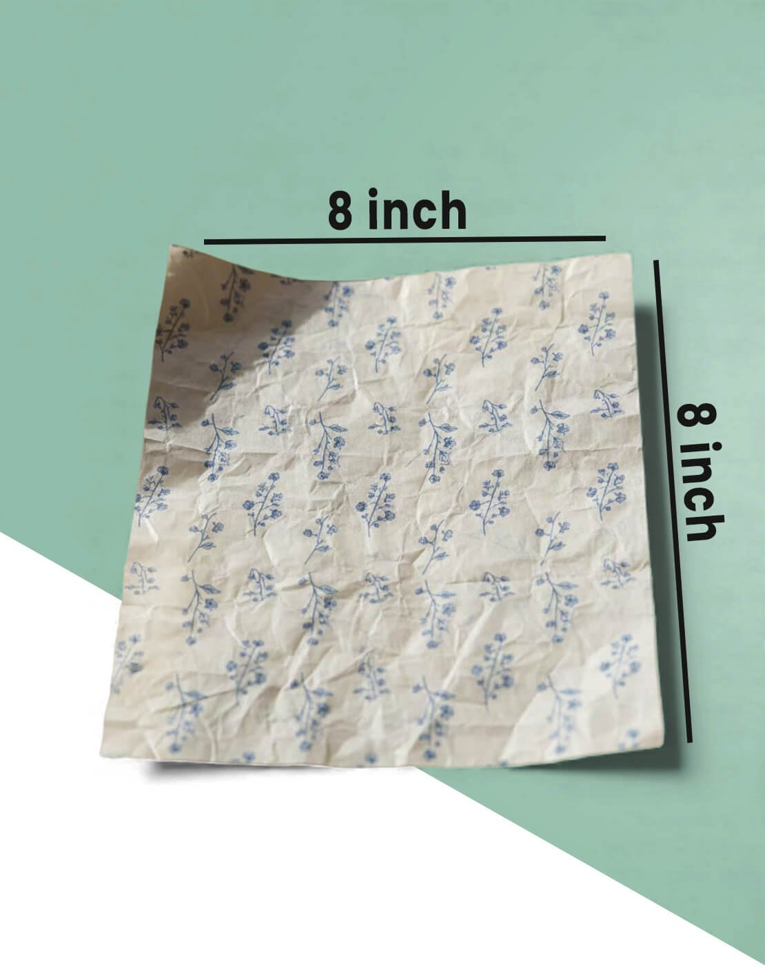 8X8 tissue paper inch size