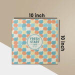 inch size 10x10 paper placemats