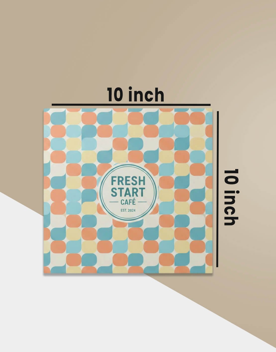 inch size 10x10 paper placemats