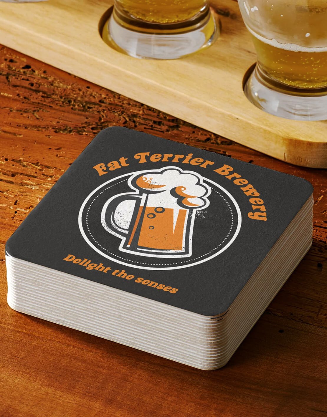 custom printed paper coasters bulk