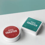 logo printed paper coasters