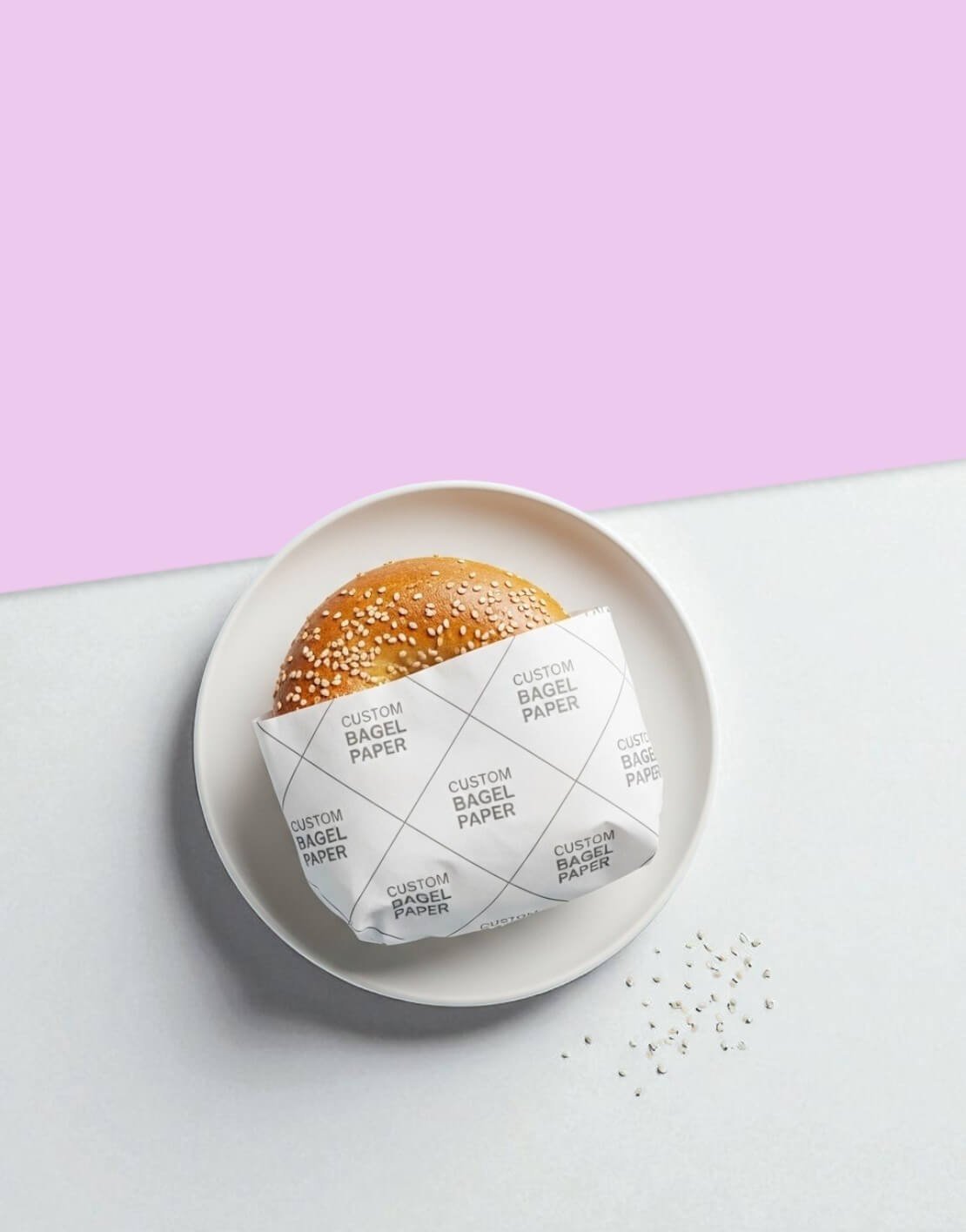 bagel paper with logo