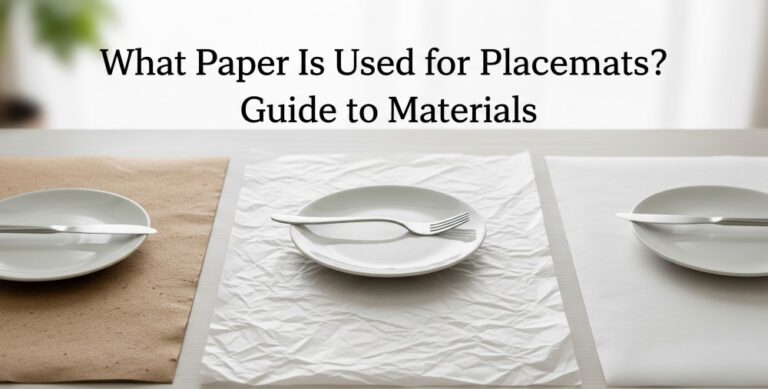 What Paper Is Used for Placemats? Guide to Materials