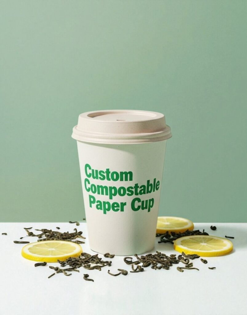 custom compostable paper cups
