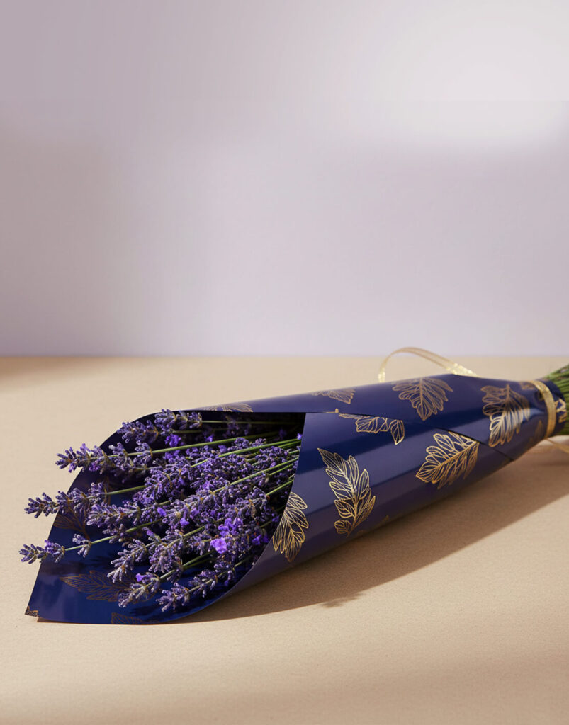 custom flower bouquet wrapping paper