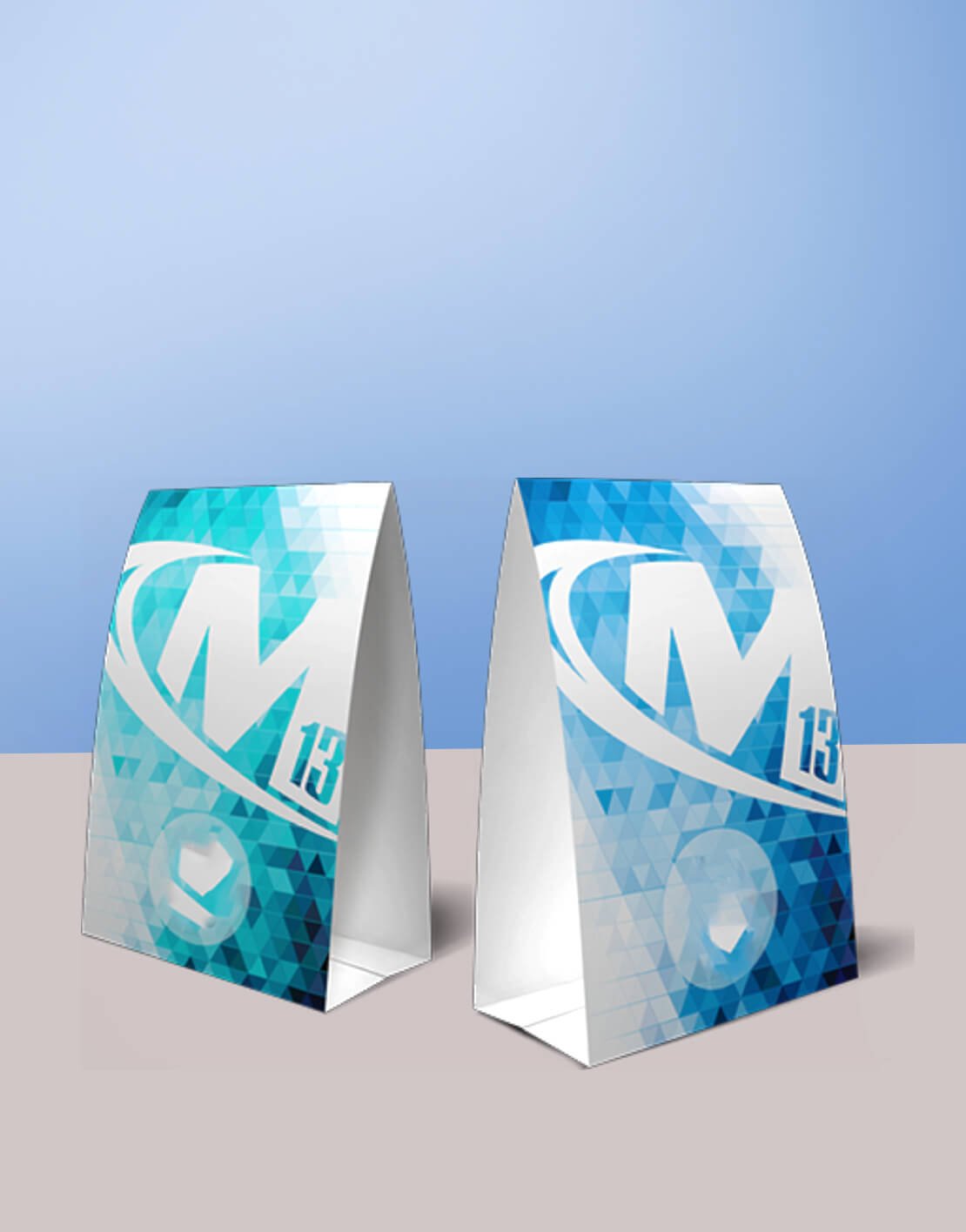 custom restaurant table tents