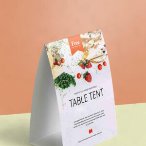 custom table tents
