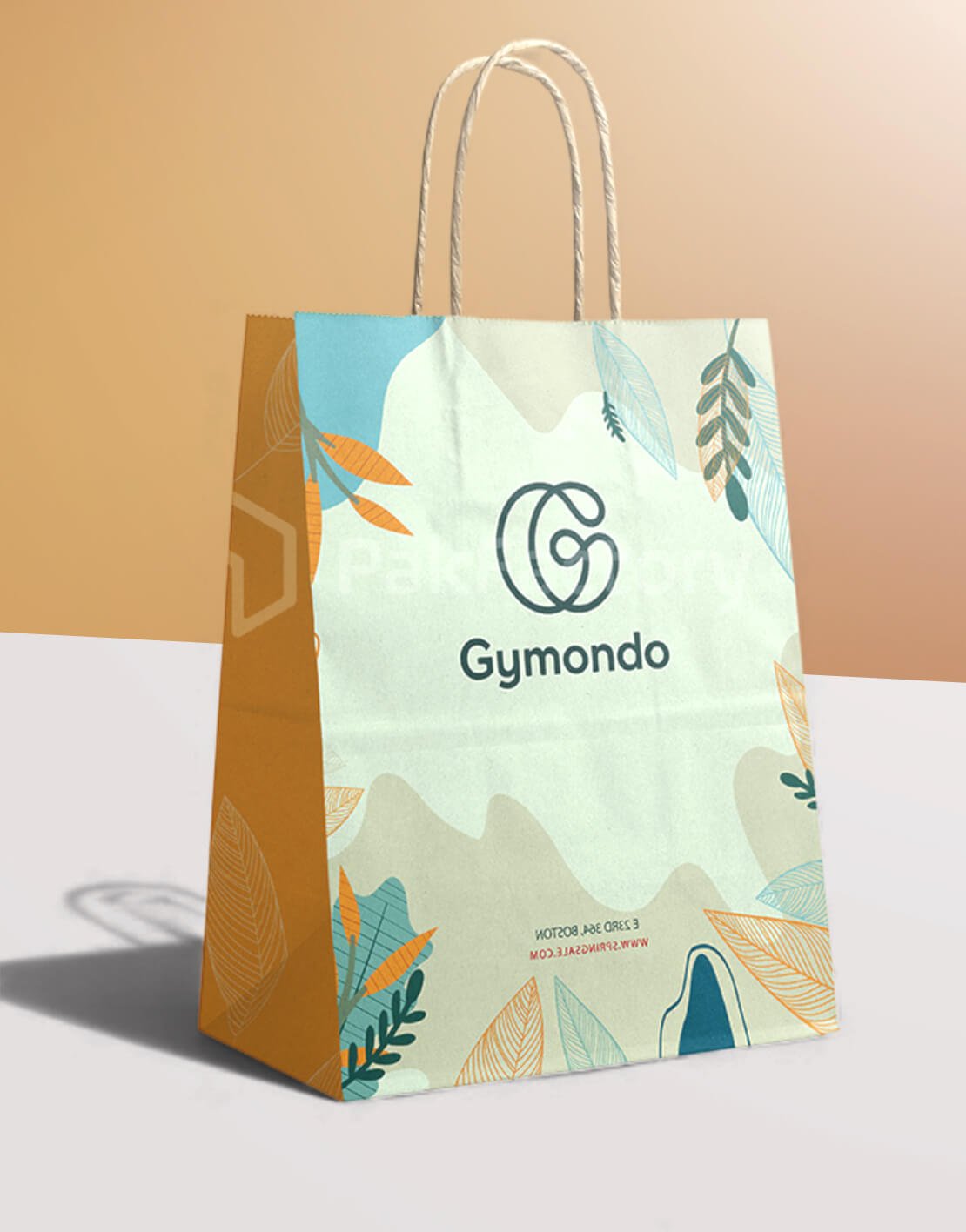 custom printed paper grocery bags