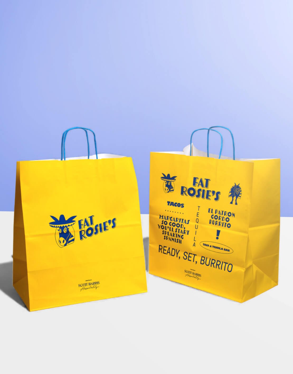 printed takeout bags
