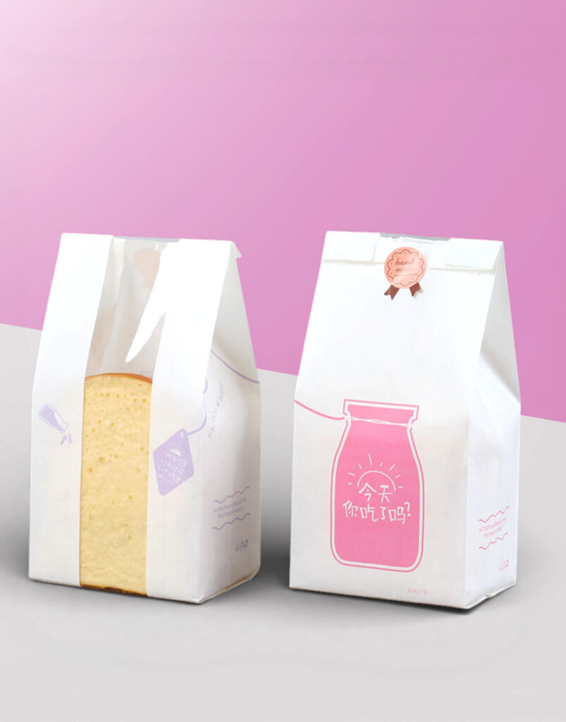 custom white paper bags