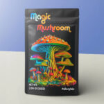 printed mushroom mylar bags