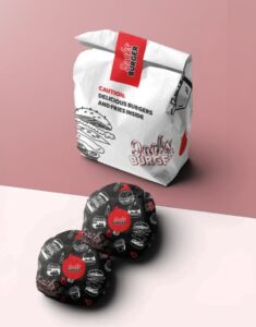 custom printed burger bags