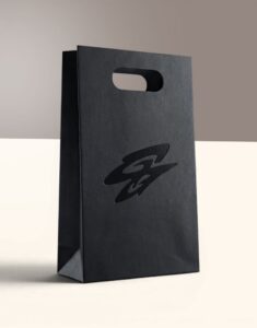 Custom Black Paper Bags with Handle