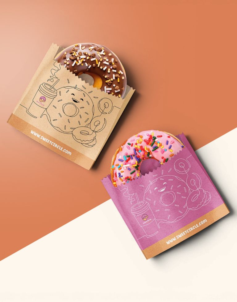 Custom Donut Packaging Bag