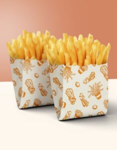 custom french fry bags