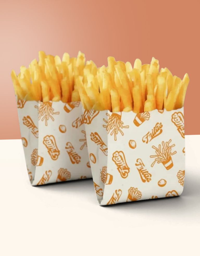 custom french fry bags