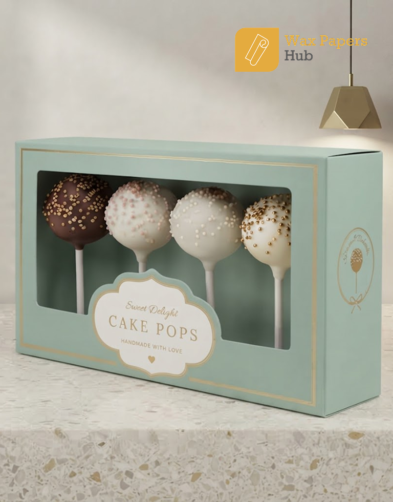 personalized custom printed cake pop boxes
