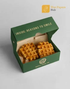 printed custom waffle boxes 2